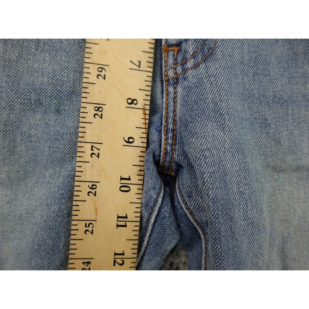 Levi's 505C Distressed Jeans Mens 28x32‎ Light Blue Good Ripped Sashiko Repair